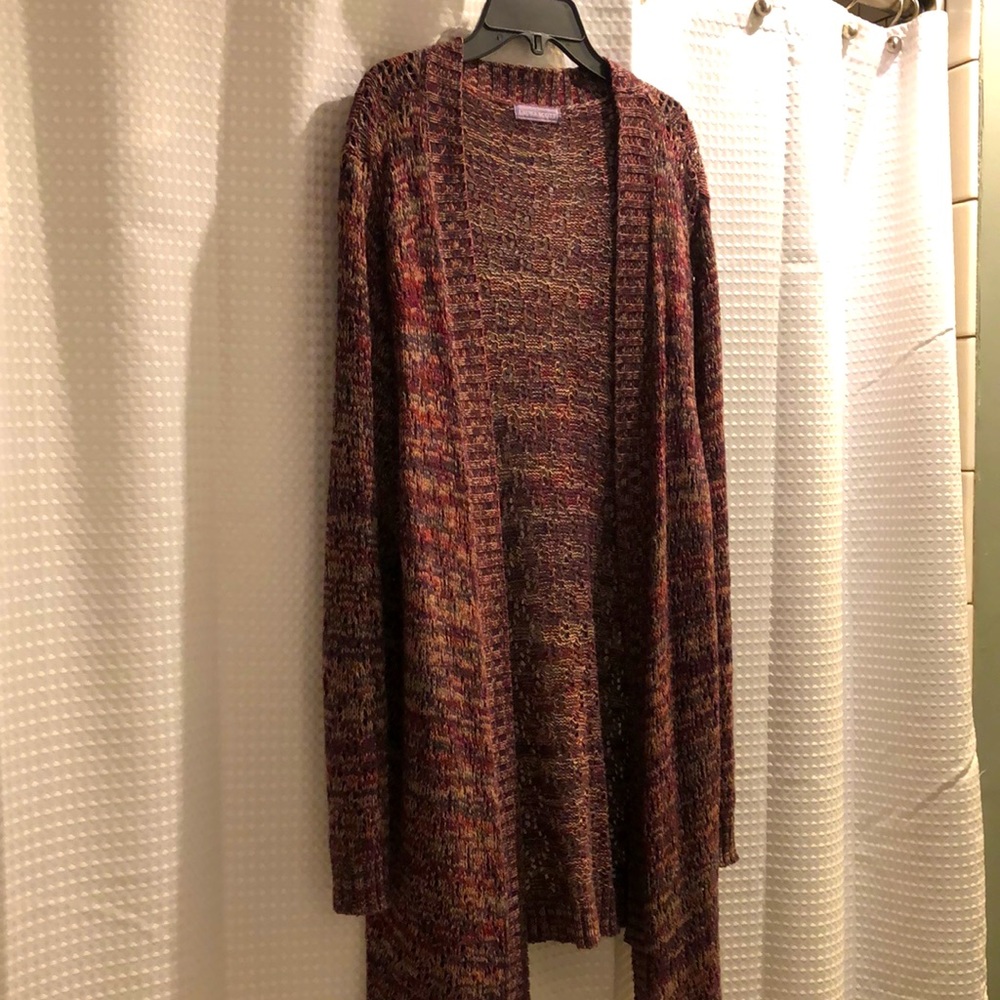 Open knit cardigan